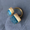 Blue Topaz & Apatite Ring