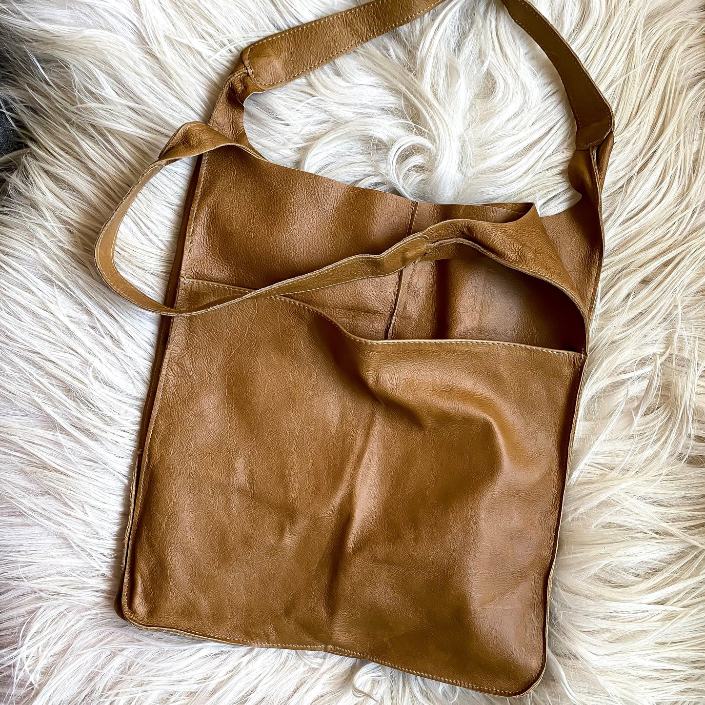 Distressed Whiskey Leather Weekender