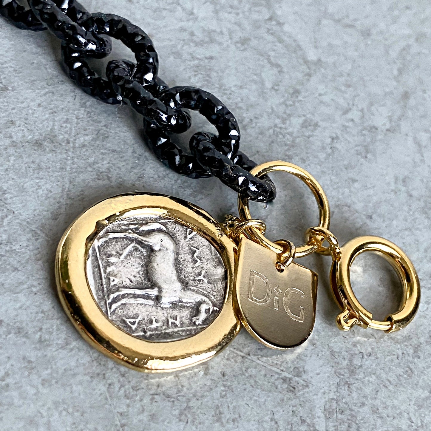 Roman Coin Mixed Metal Bracelet