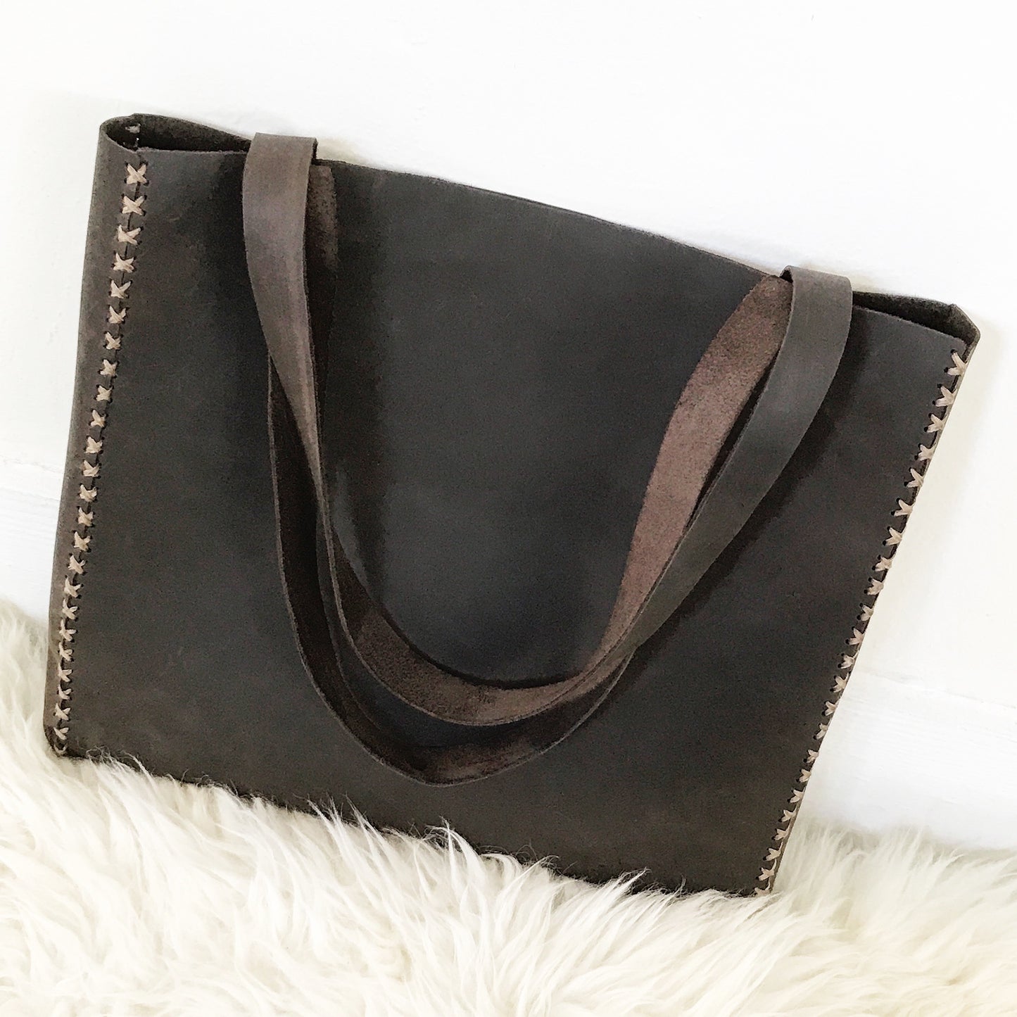 Distressed Leather Tote