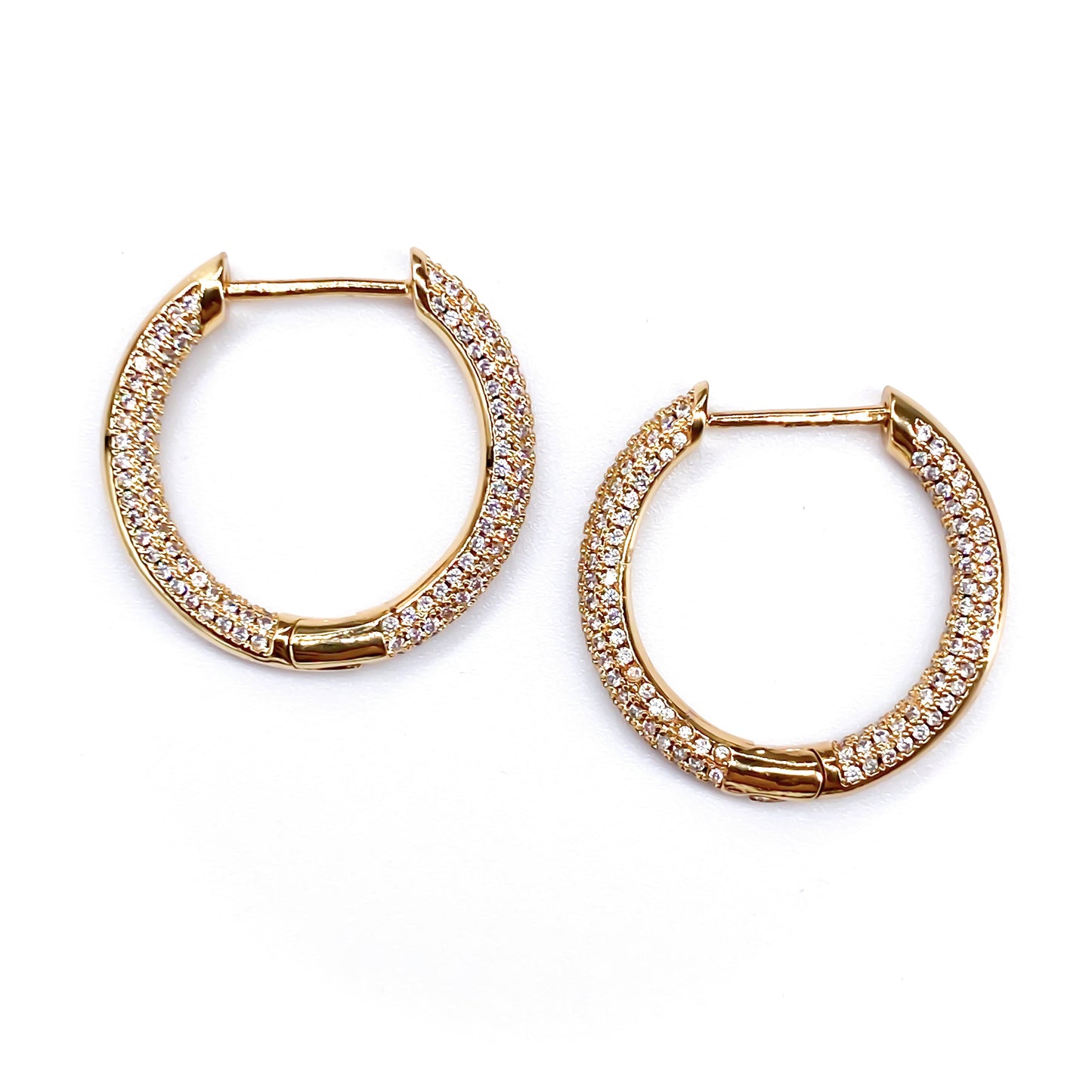 Pave Hoop Huggies