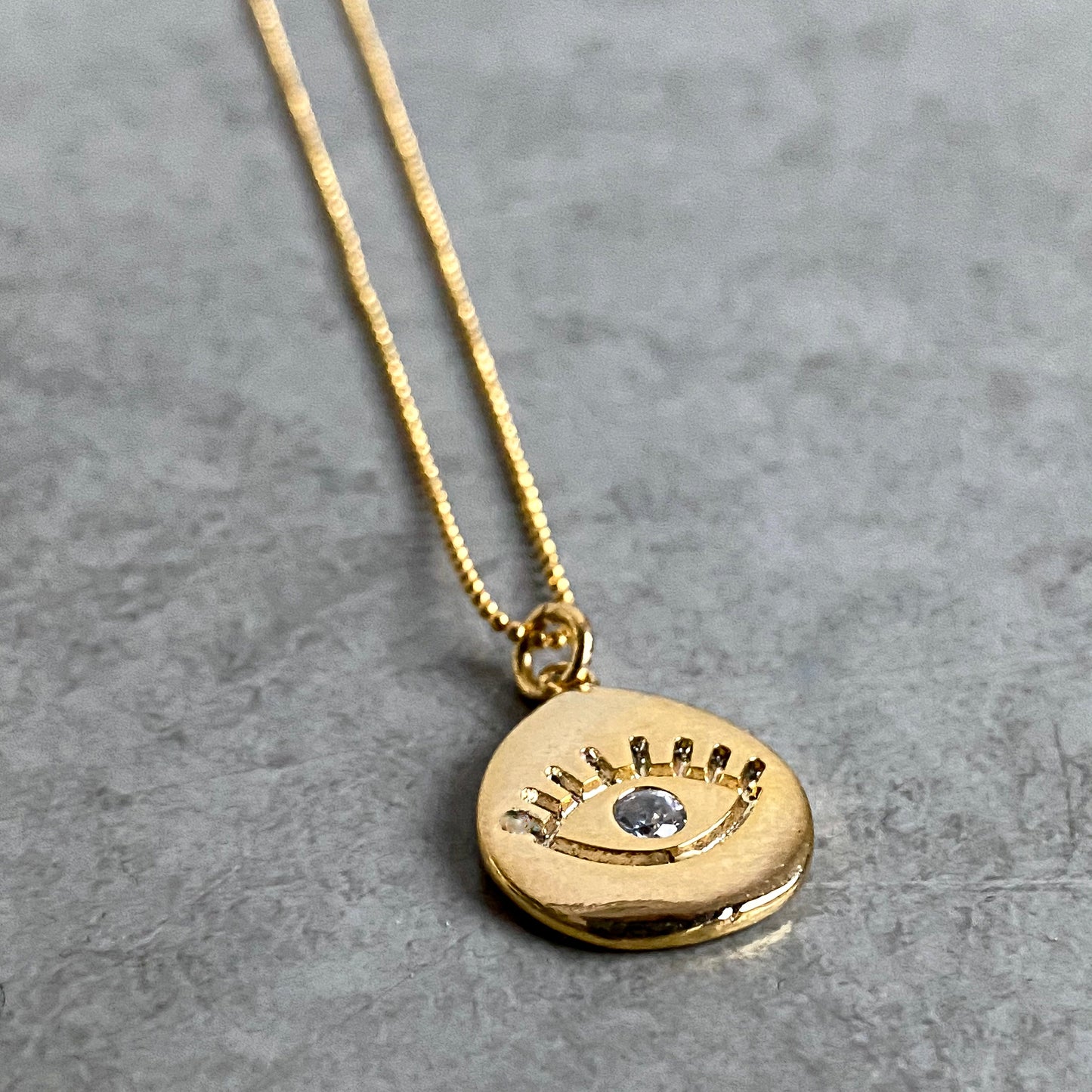 Gold Charm on Gold Ball Chain