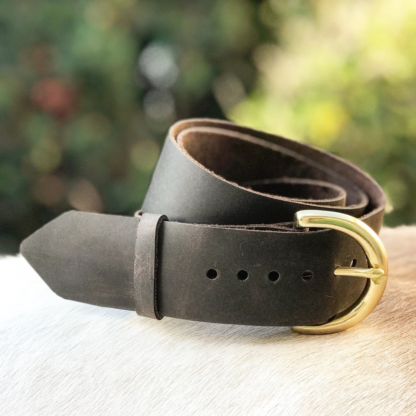 Distressed Leather Belt