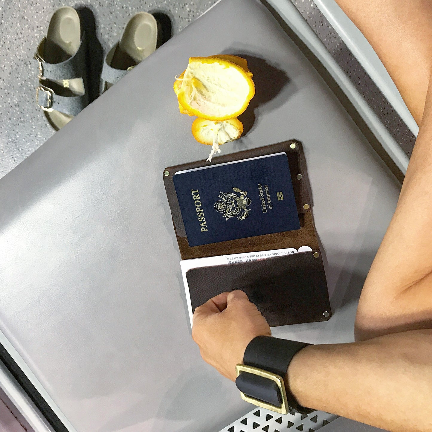 Saddle Leather Passport Case
