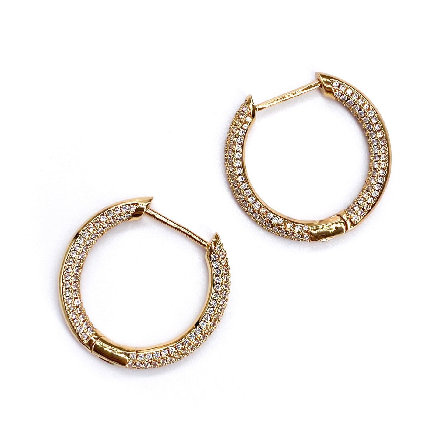 Pave Hoop Huggies