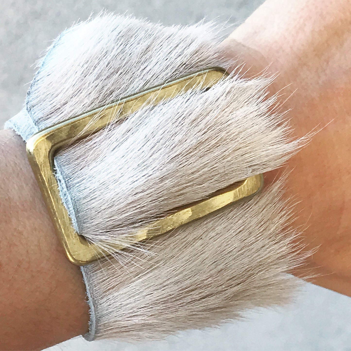 Crane Beach Cowhide Cuff