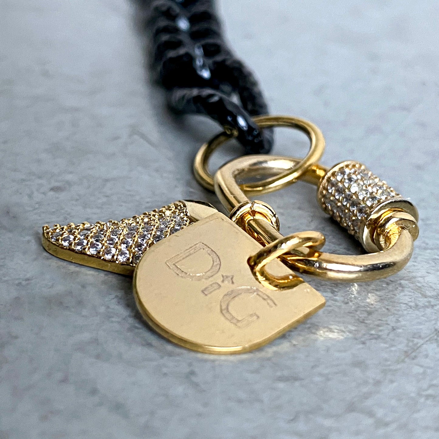 Shark Tooth Mixed Metal Bracelet