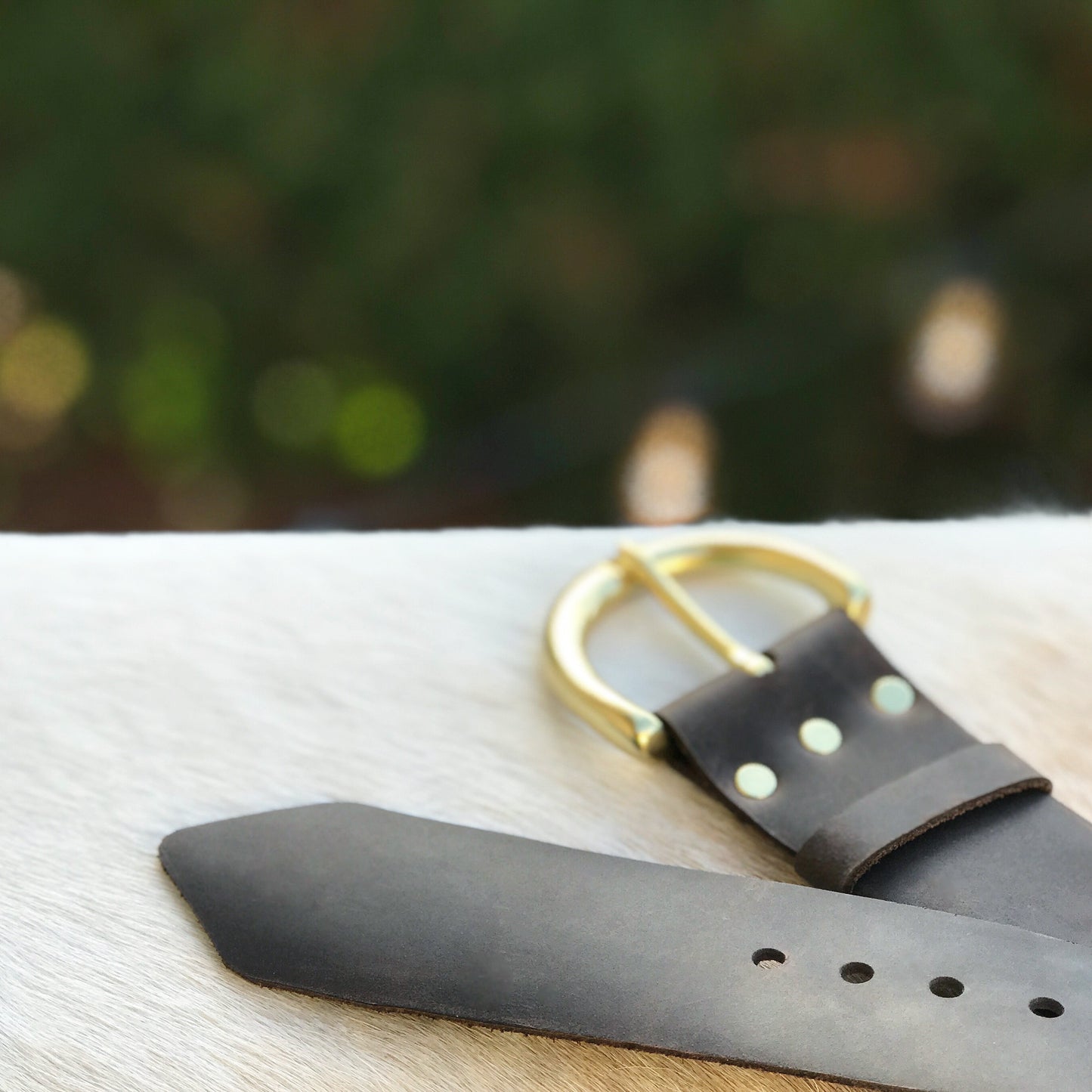 Distressed Leather Belt