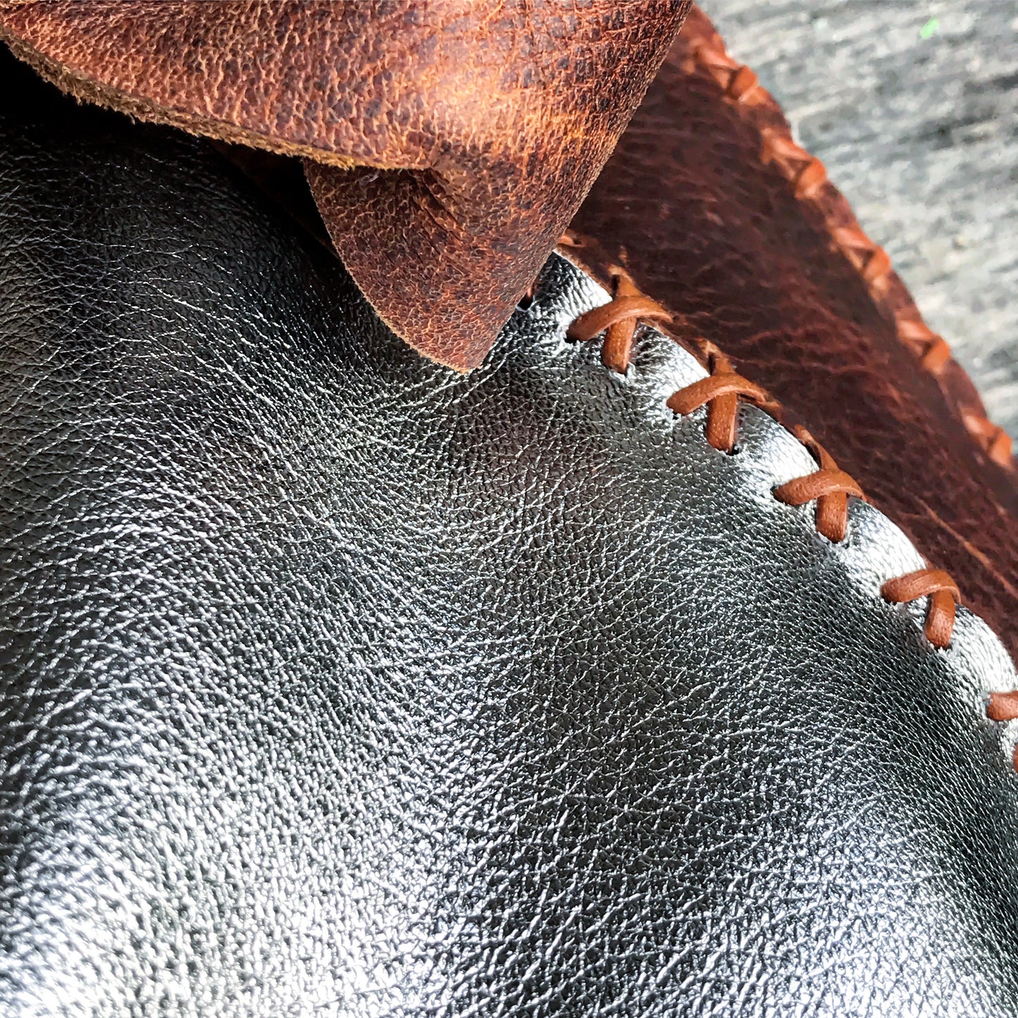 Metallic Lambskin Tote