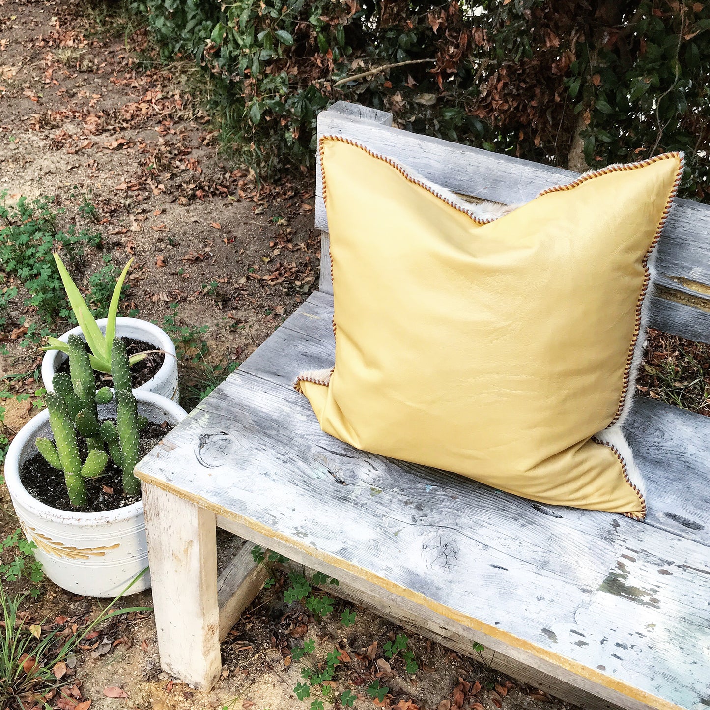 Cowhide + Lambskin Pillow