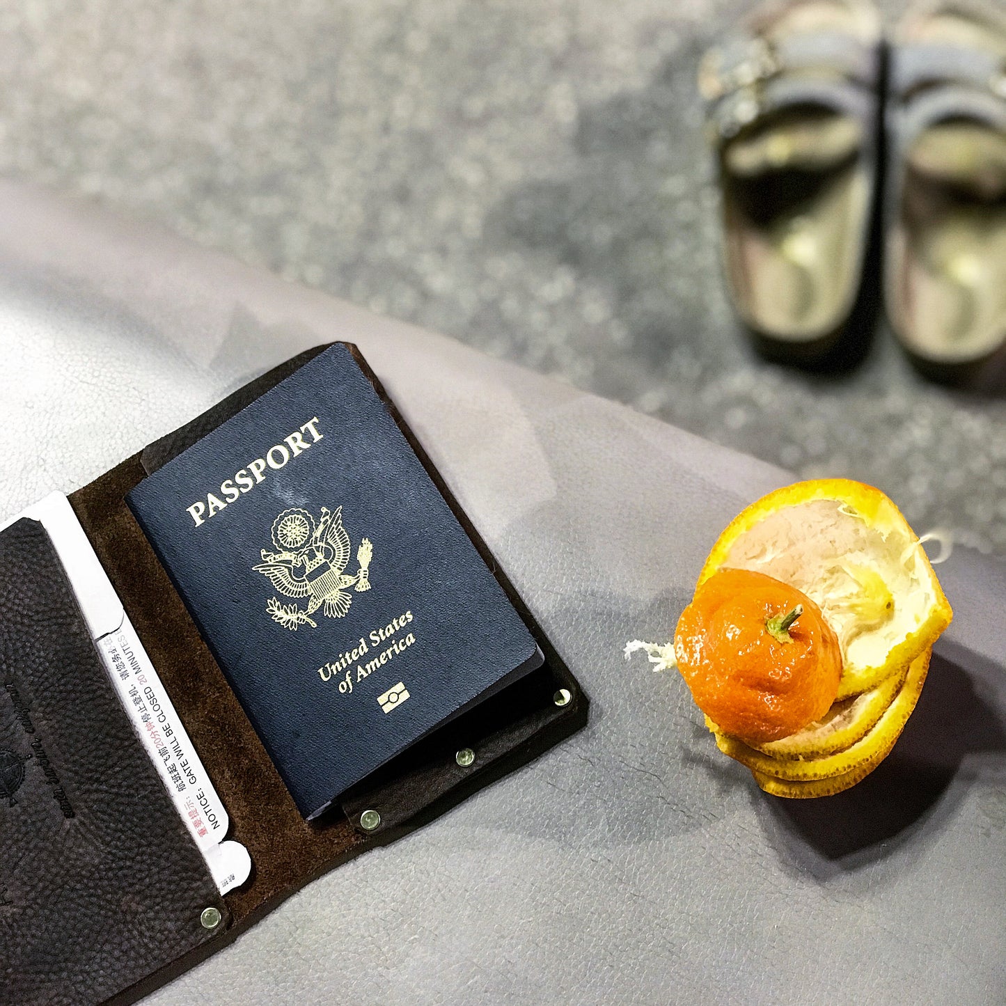 Saddle Leather Passport Case