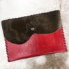 Leather + Cowhide Clutch