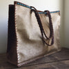 Cowhide + Saddle Leather Tote