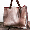 Cowhide + Saddle Leather Tote