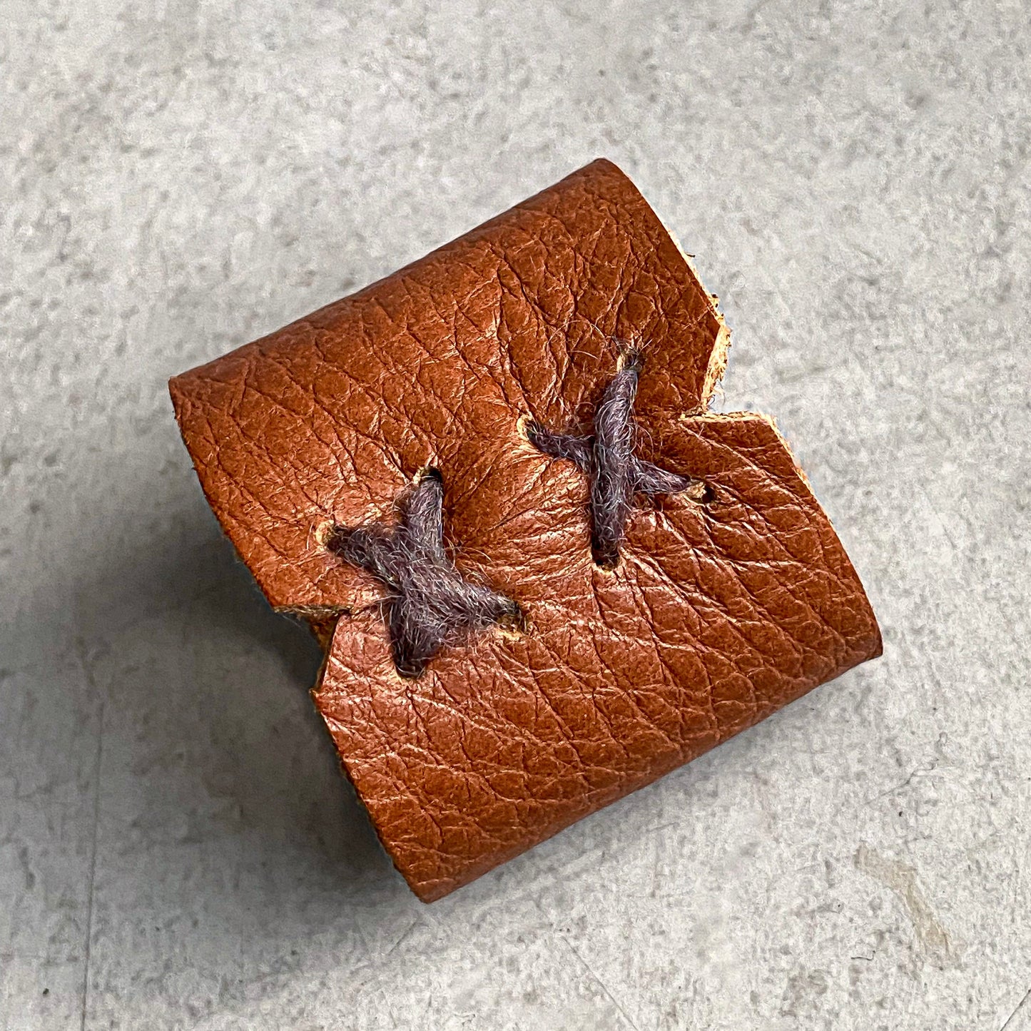 Leather + Wool Napkin Ring