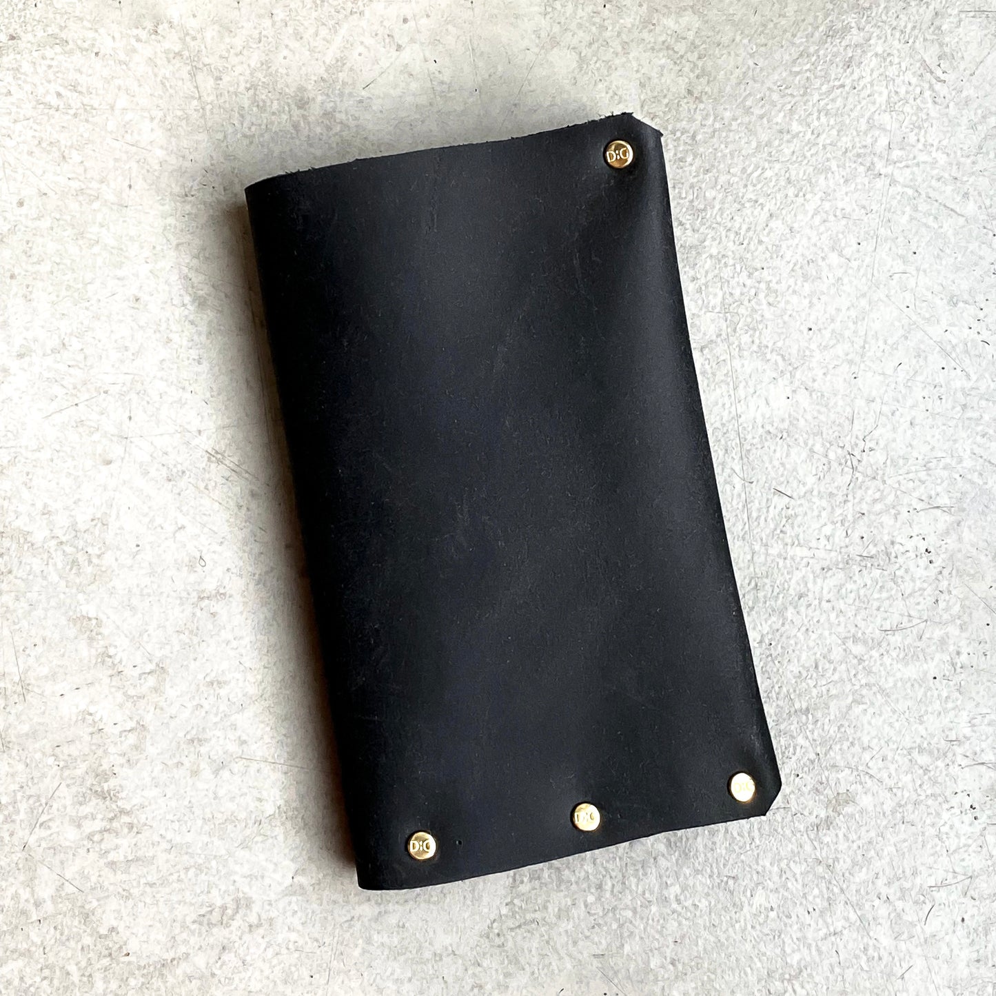 Distressed Leather Passport Case