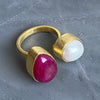 Ruby & Pearl Ring