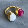 Ruby & Moonstone Ring