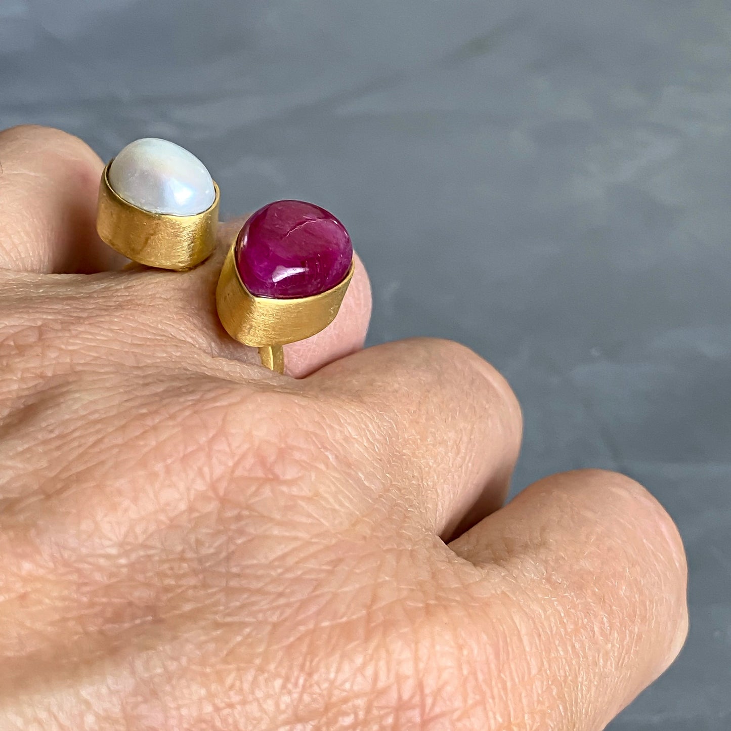 Ruby & Pearl Ring