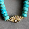 Diamond Evil Eye Turquoise Bracelet