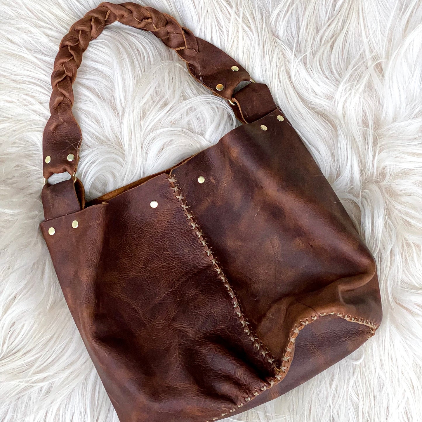 Leather Feed Bag