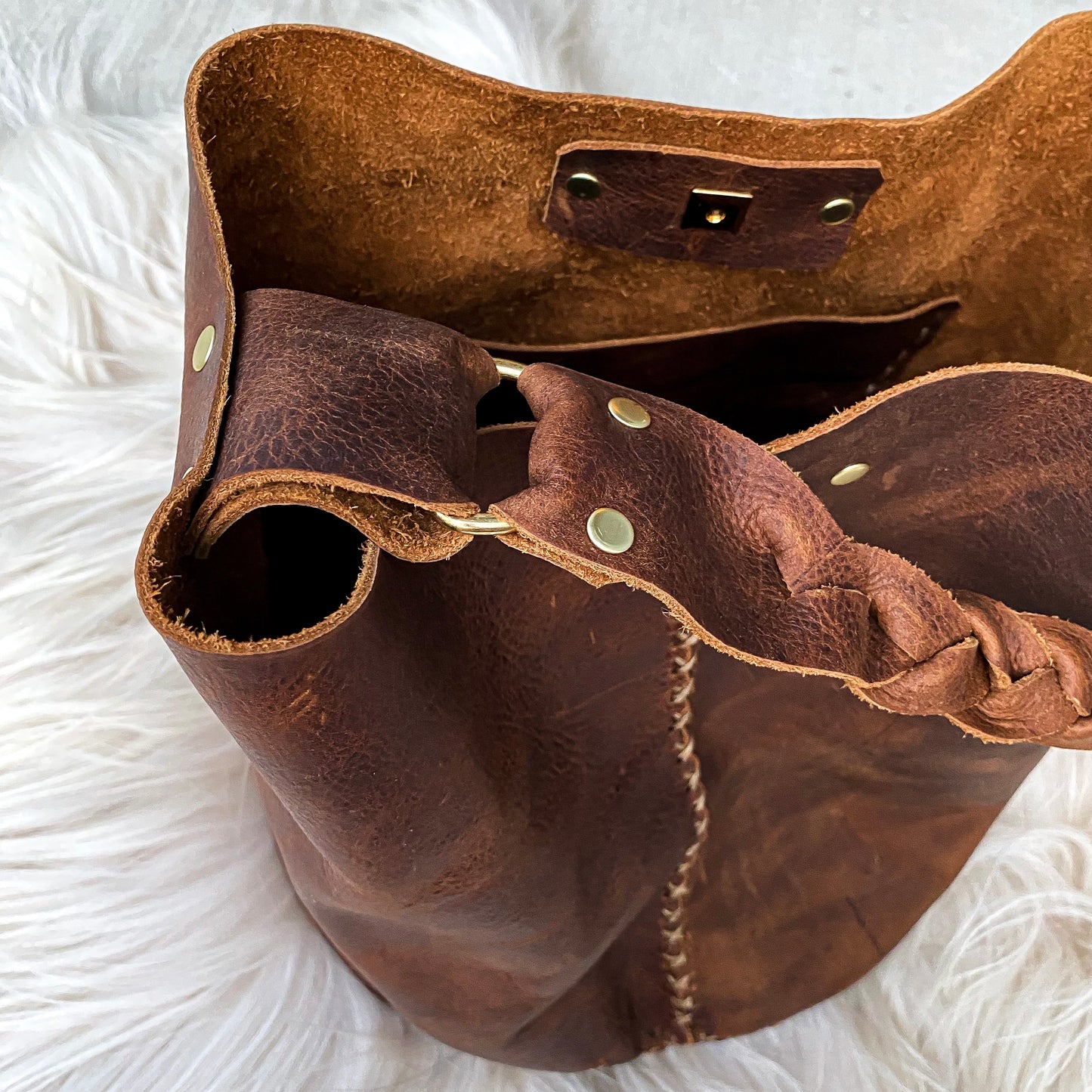 Leather Feed Bag