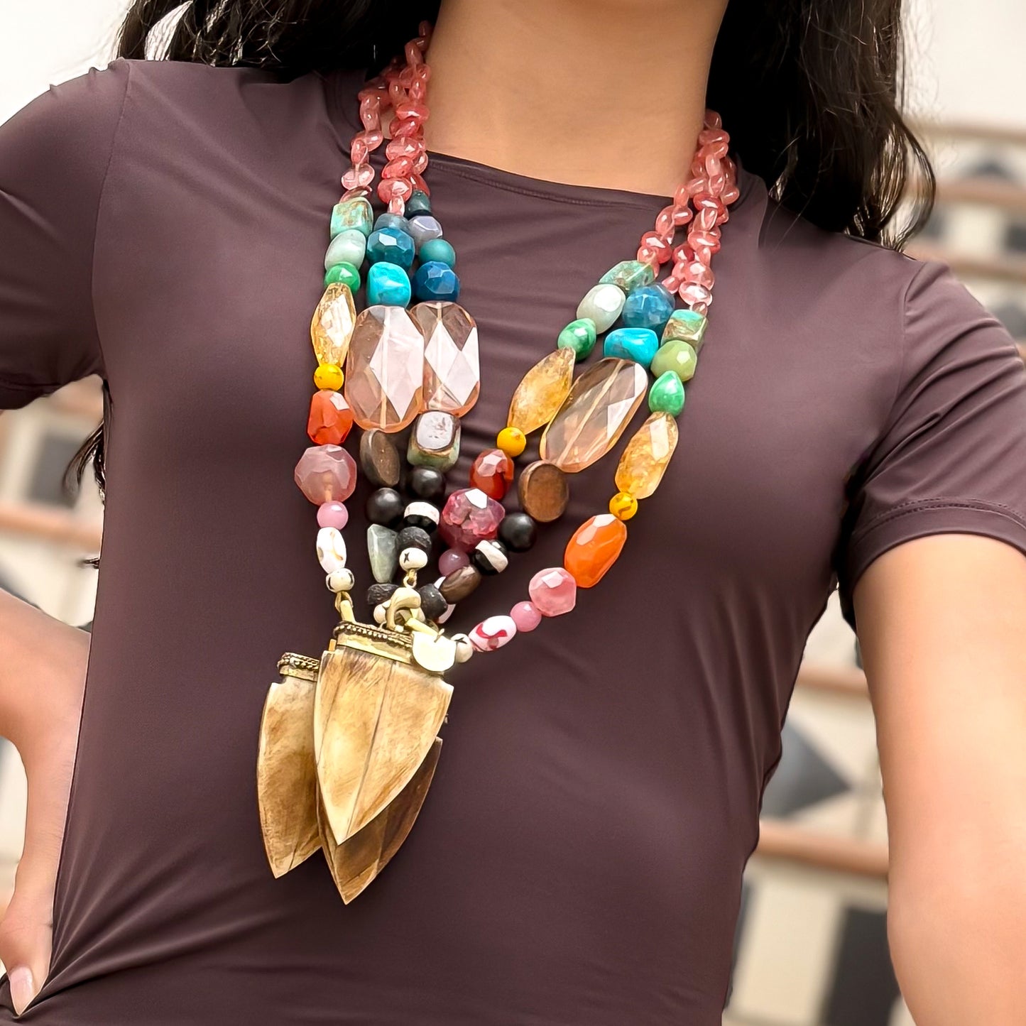 Prism Arrowhead Necklace