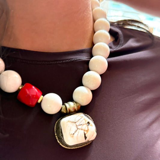 Coral Totem Necklace