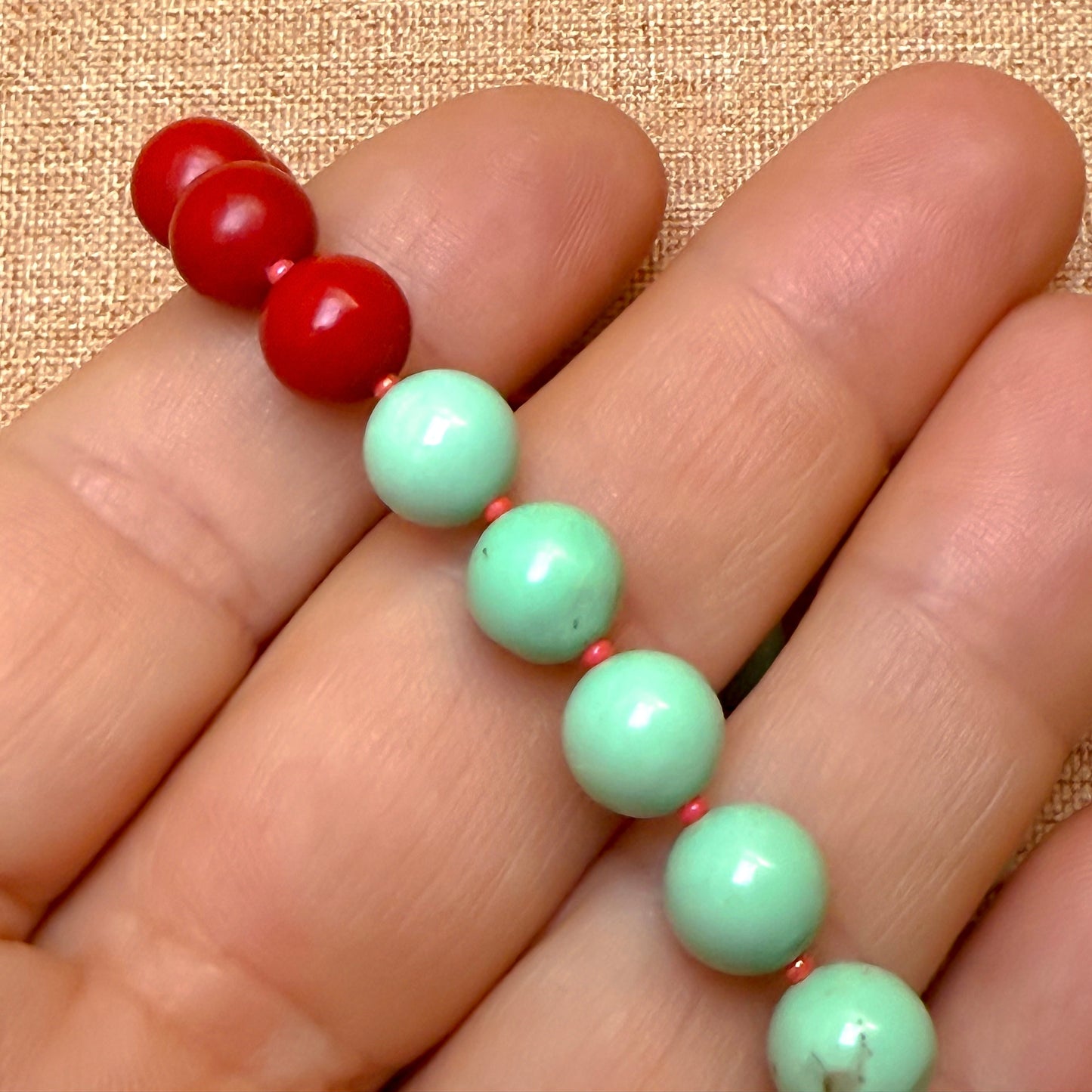 Mint Flame Necklace