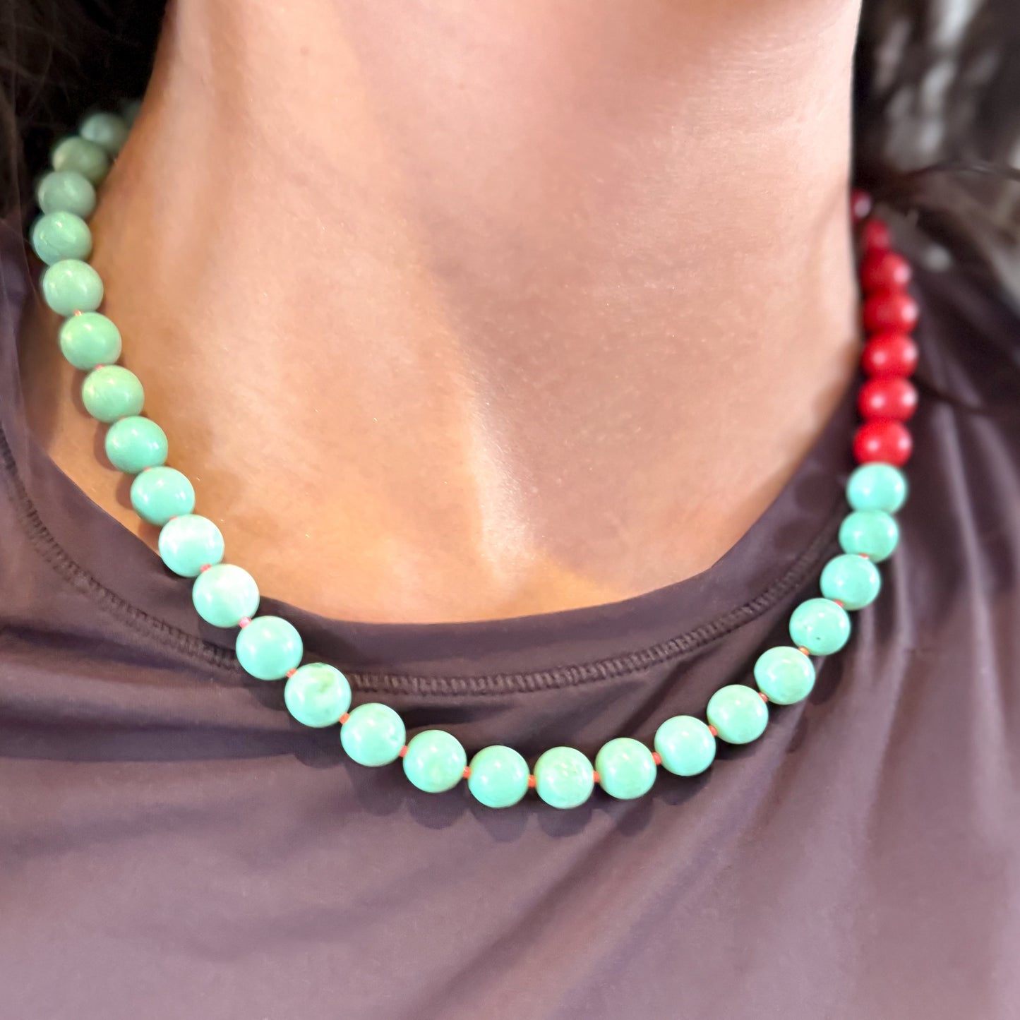 Mint Flame Necklace