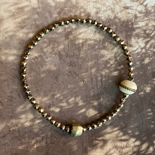 Pyrite Gem Bracelet