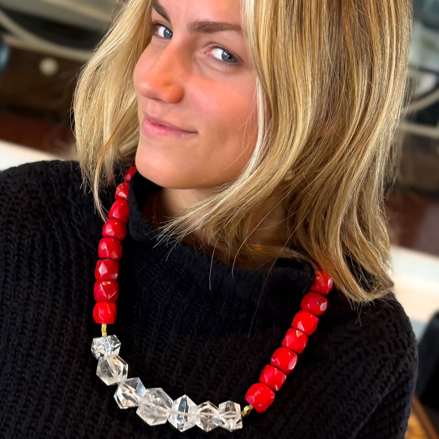 Quartz Armor Necklace