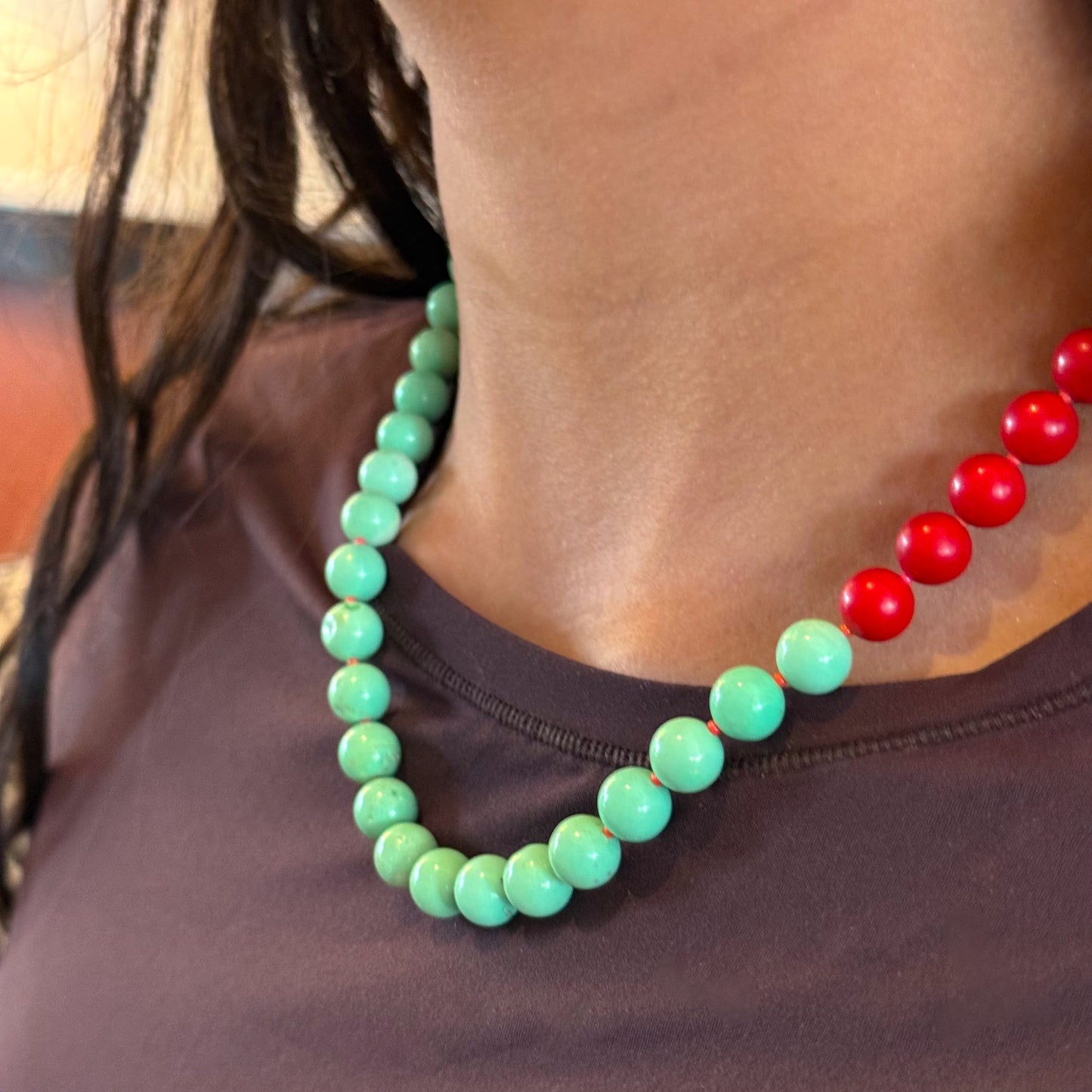 Mint Flame Necklace