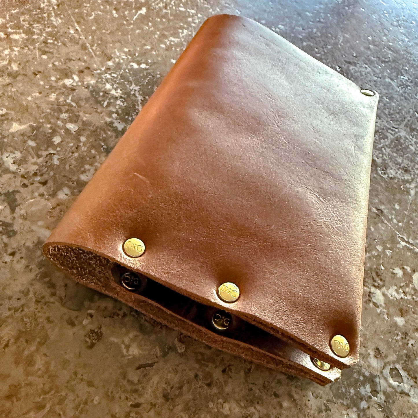 Cognac Leather Passport Case