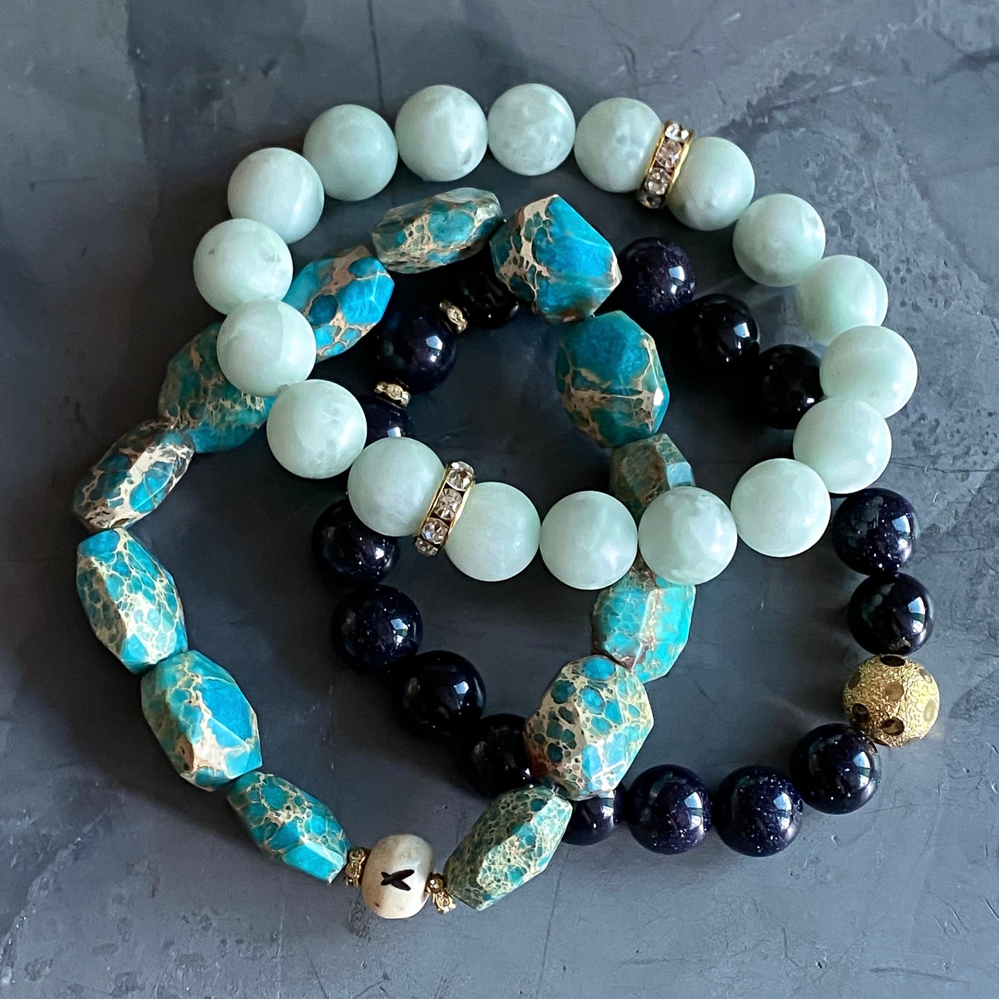 Blue Bayou Bracelet or Stack