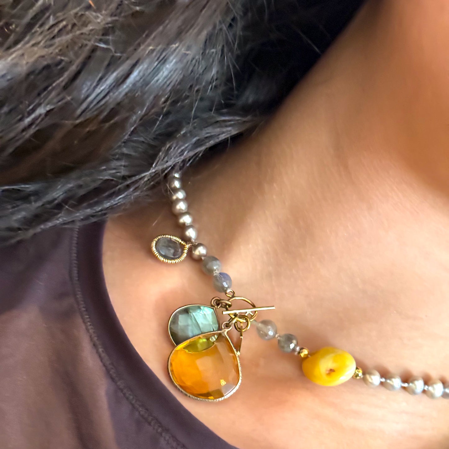 Silver Sun Necklace