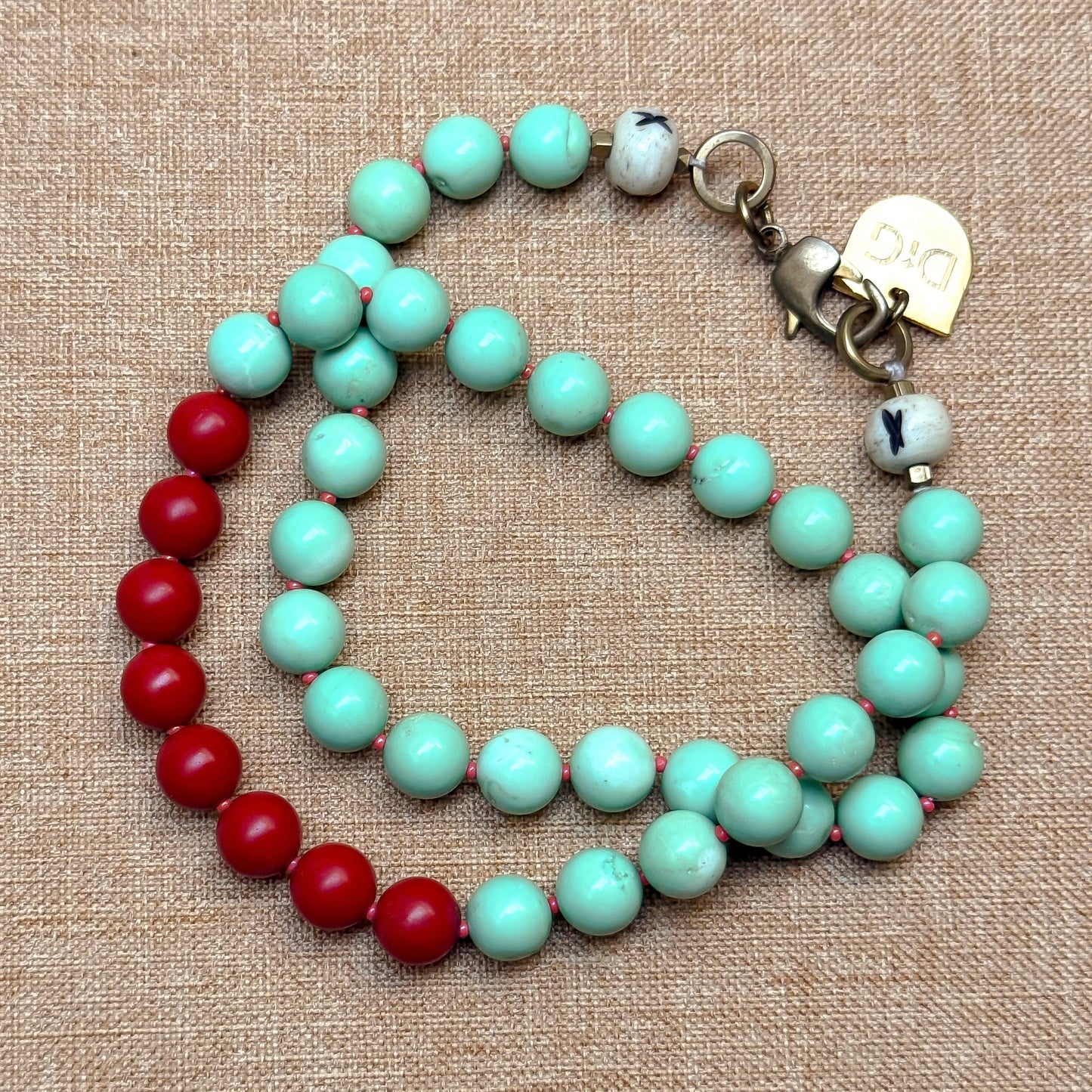 Mint Flame Necklace