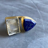 Lapis Lazuli & Clear Quartz Ring