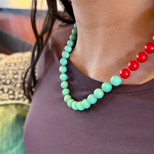 Mint Flame Necklace