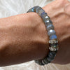 Labradorite & Diamond Bracelet