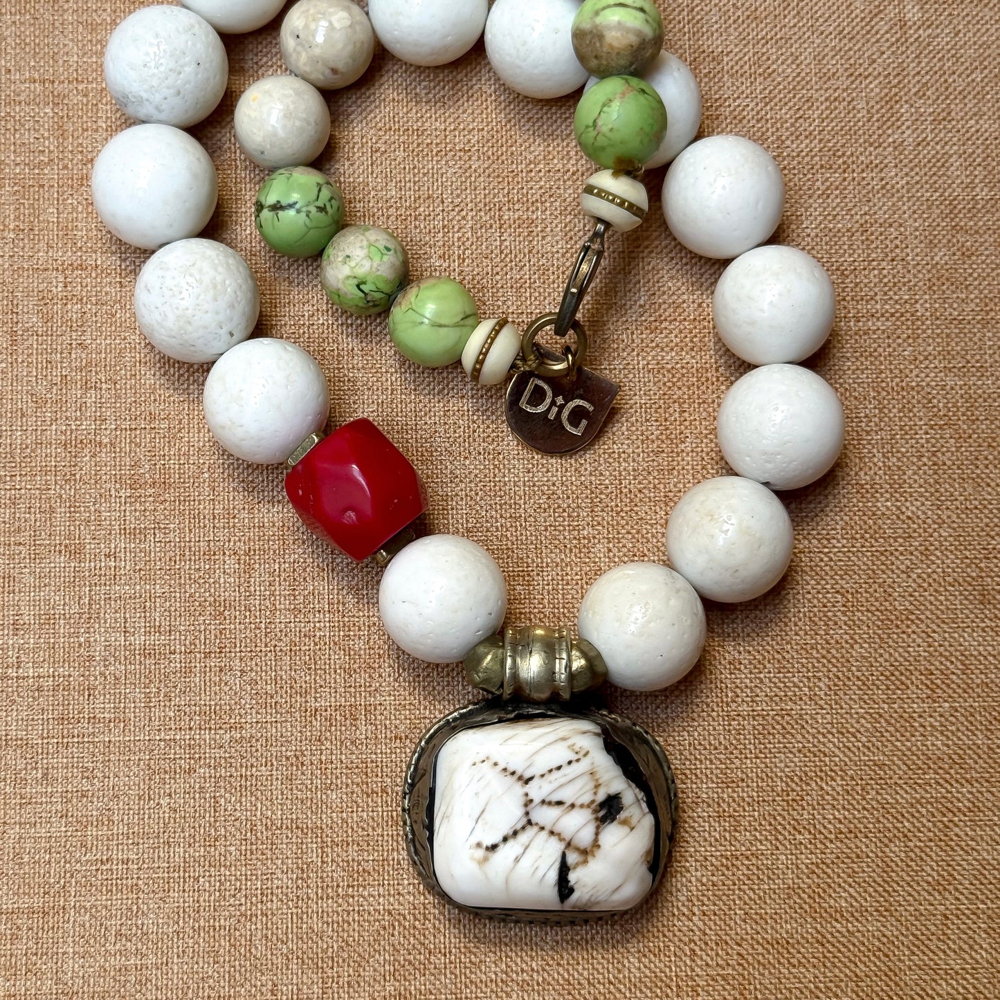 Coral Totem Necklace