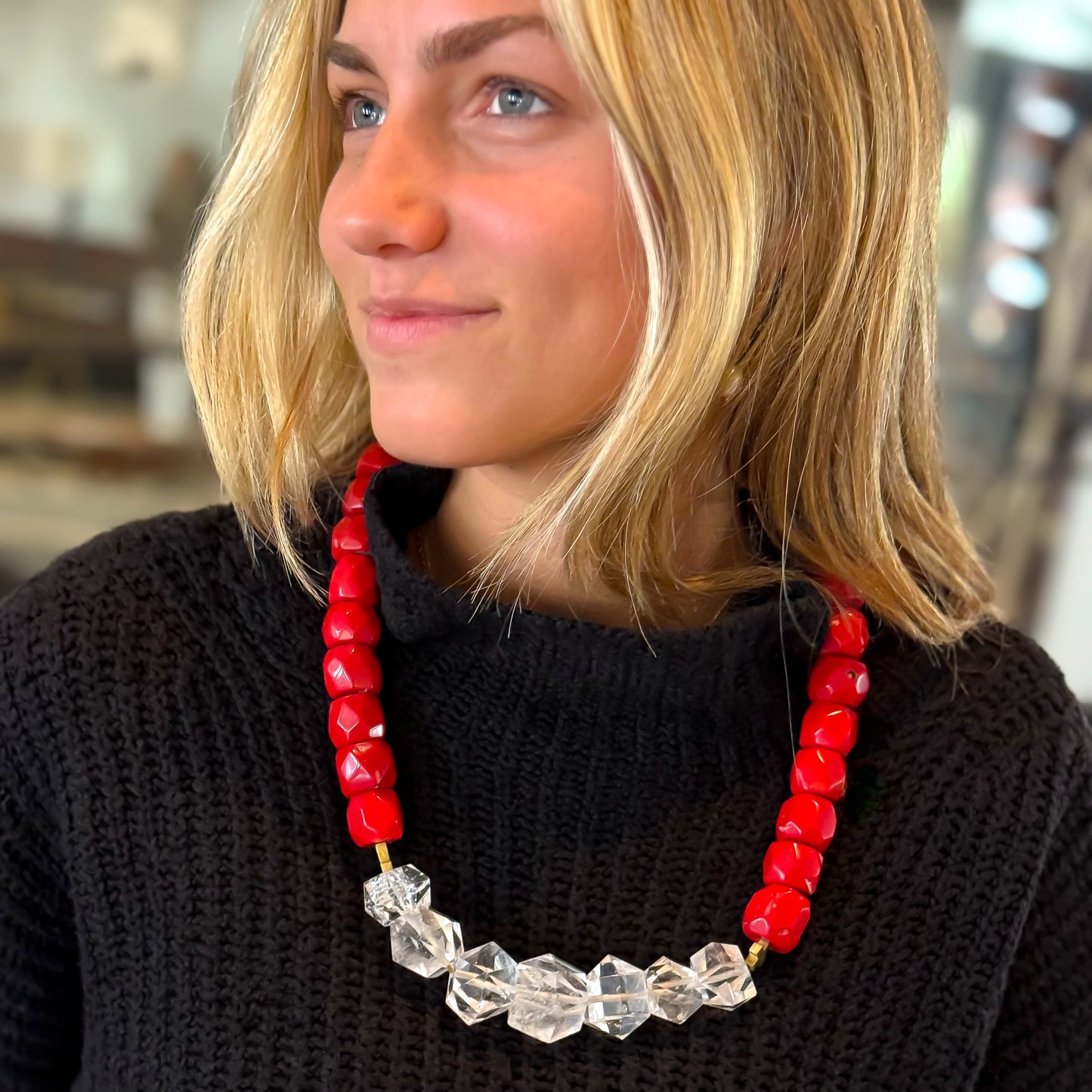 Quartz Armor Necklace
