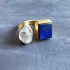 Lapis Lazuli & Herkimer Diamond Ring