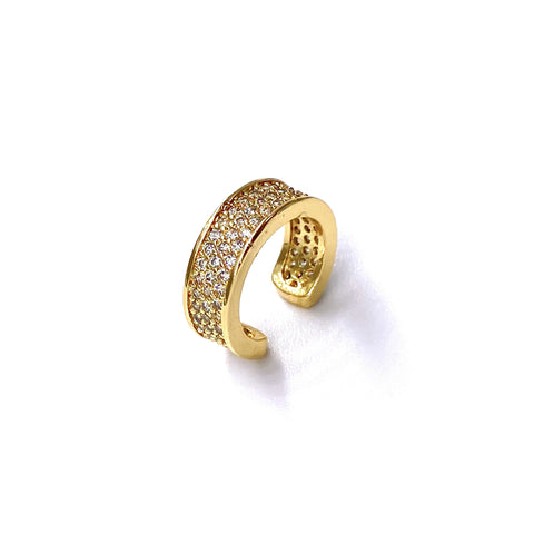 Wide Pave Ear Cuff
