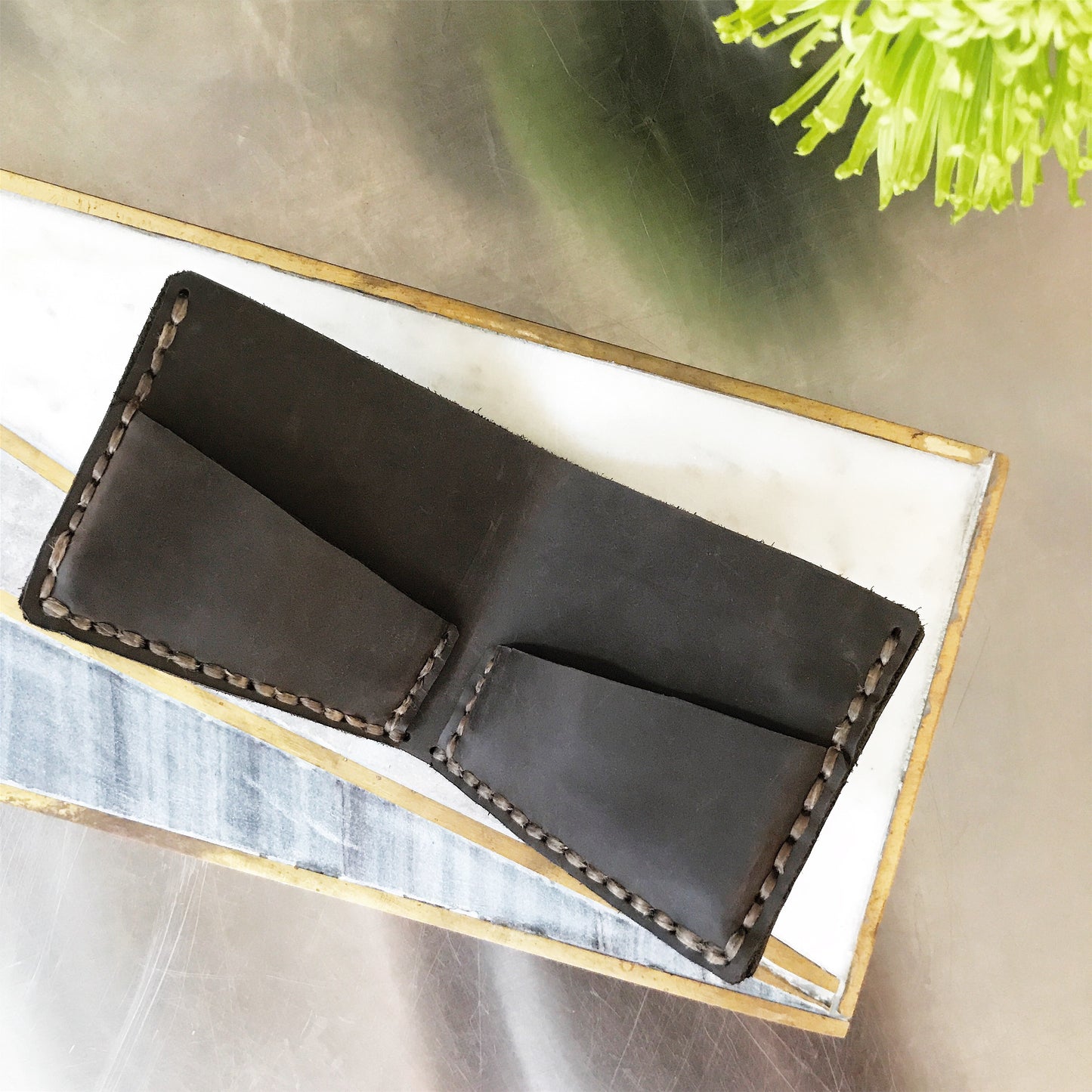 Distressed Leather Wallet