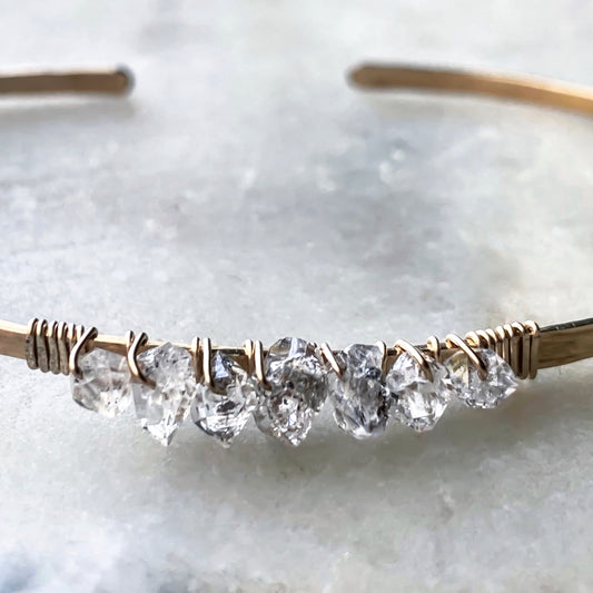 Temple Place Herkimer Diamond Cuff