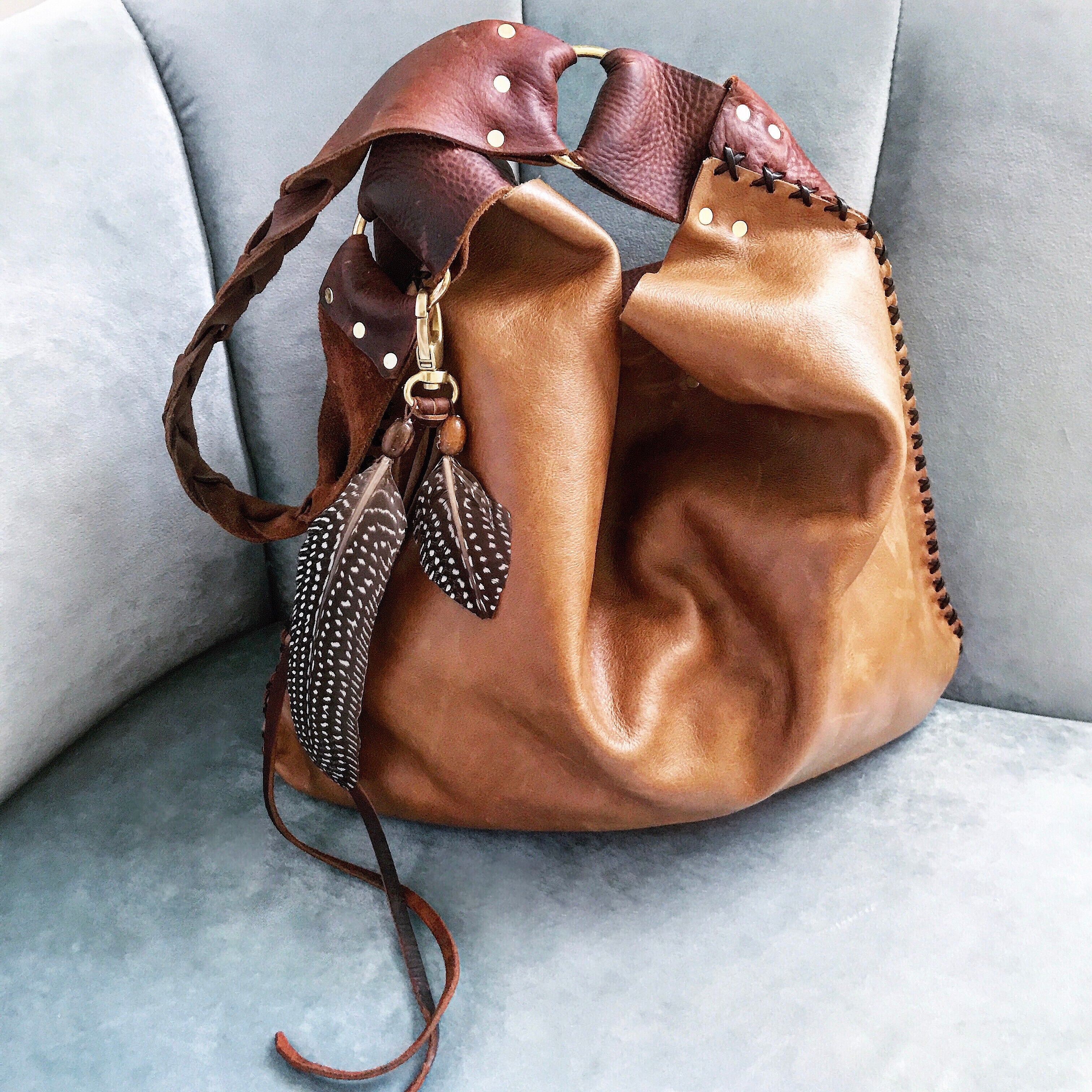 Distressed Leather Bag – Amy DiGregorio