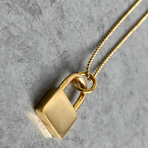 Gold Charm on Gold Ball Chain