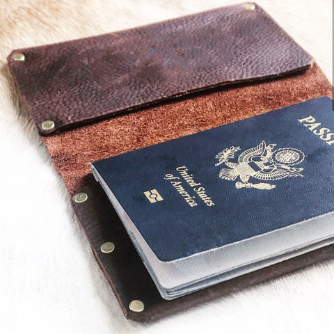 Saddle Leather Passport Case