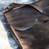 Distressed Leather Messenger